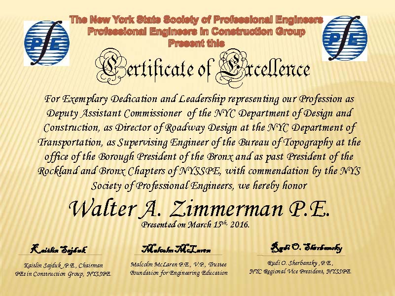 Awards-Certificate - Walter Zimmerman - Online version